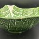 Large Salad Bowl Barbotine Cabbage Leaf - Portugal Vintage P.777A