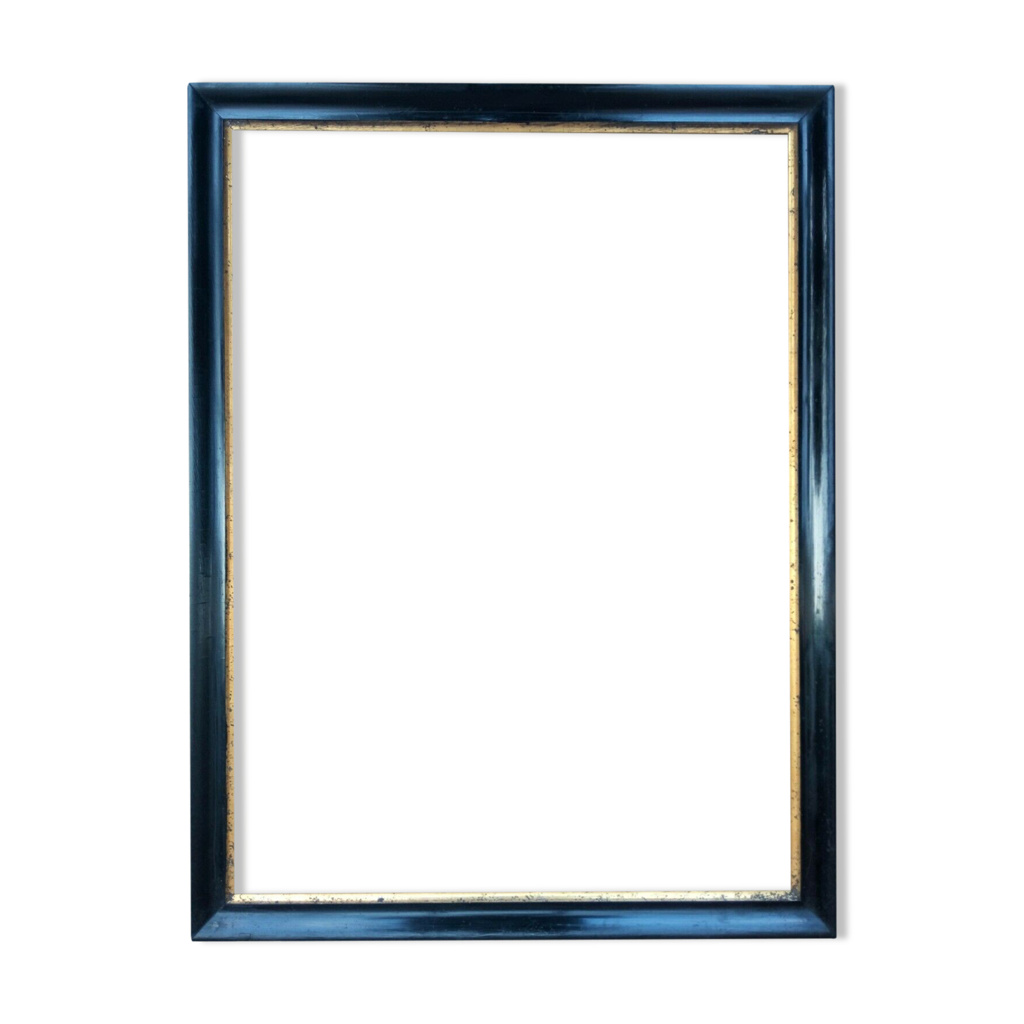 Black lacquered frame Napoleon III leaf 62.3 x 45.9 cm