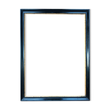 Black lacquered frame Napoleon III leaf 62.3 x 45.9 cm