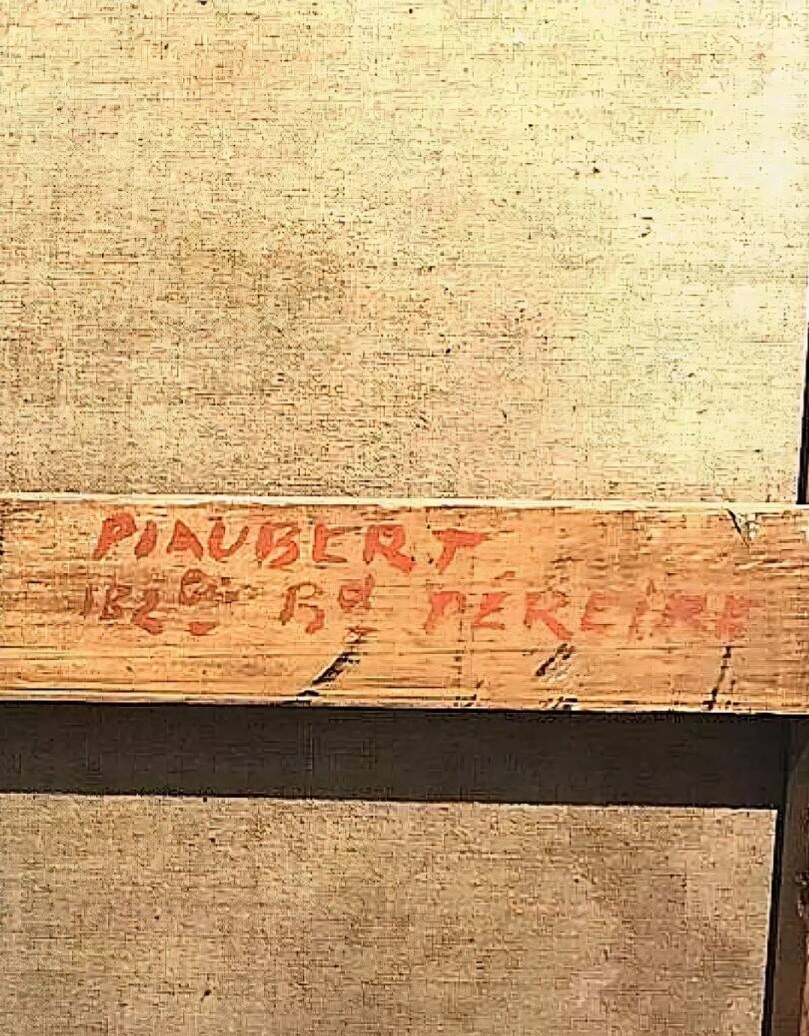 Tableau post-impressionniste de jean piaubert, huile sur carton 1940