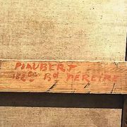 Tableau post-impressionniste de jean piaubert, huile sur carton 1940