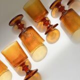 Suite 6 glasses amber vintage glasses