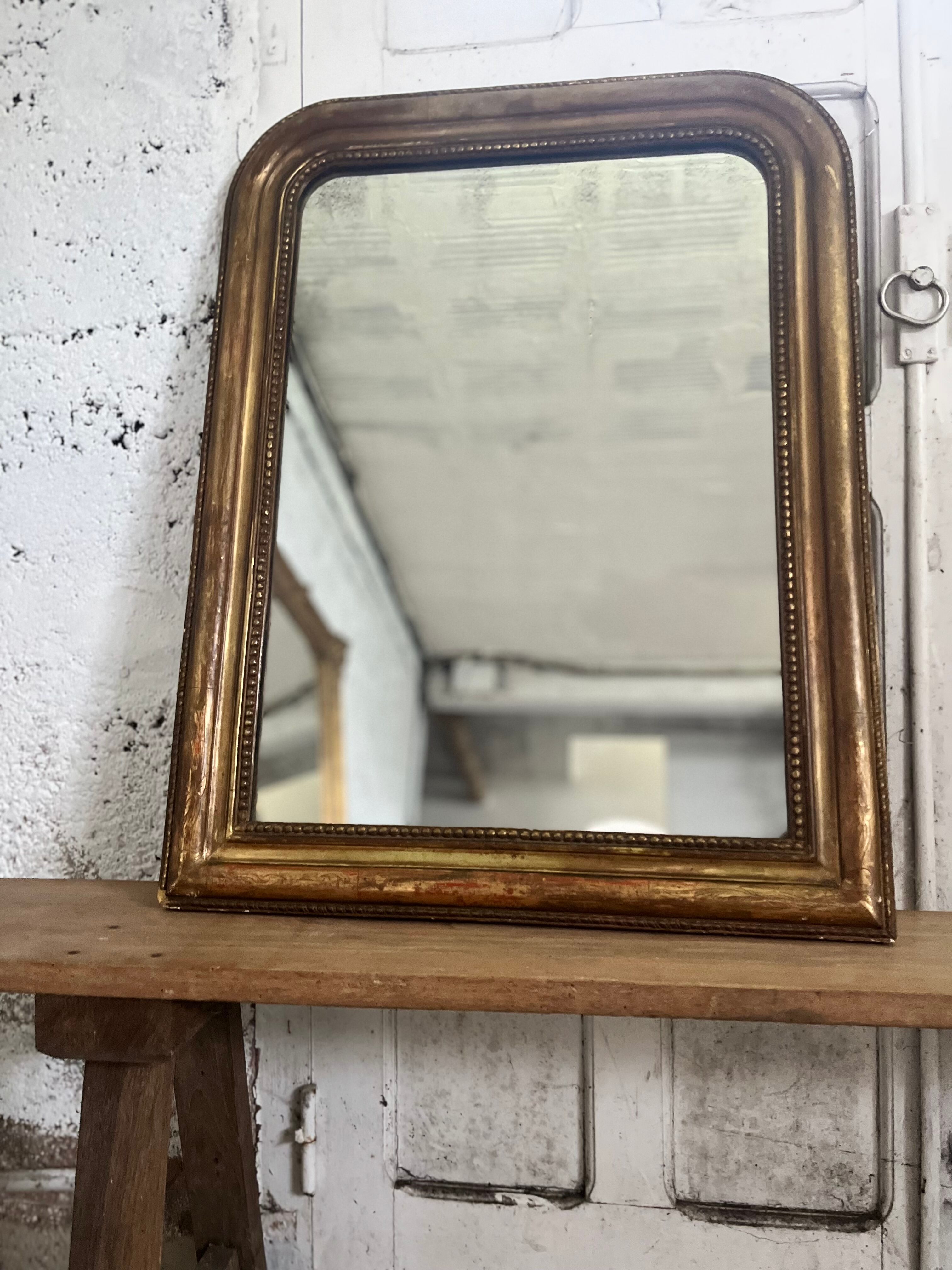 Mirror Louis Philippe old classic beaded