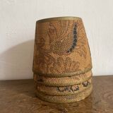 Old jute lampshades to be installed