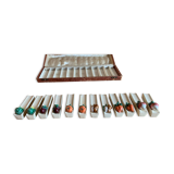 Set of 12 ceramic vegetable knife holders from Vallauris