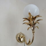 Luminaire wall lamp golden palm tree Sergio Terzani numbered
