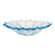 Assiette décorative vintage en verre bleu clair, Italie, années 1960