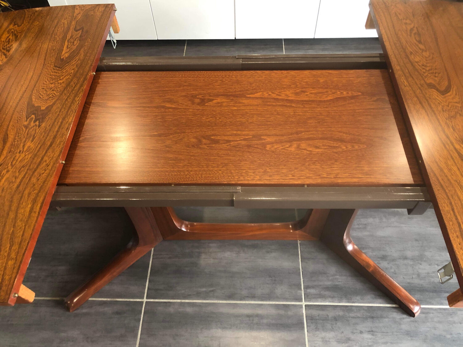 Vintage extendable table Baumann 1970s