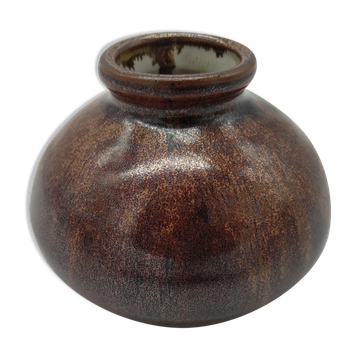 Vase cuivré aux reflets métalliques