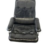 Vintage Danish leather lounge chair / armchair / single chair UNICO