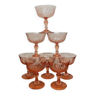 Rosaline champagne glasses