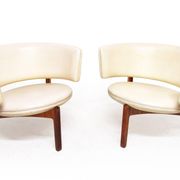 Two 1960s Danish Lounge Chairs In Rosewood By Sven Ellekaer