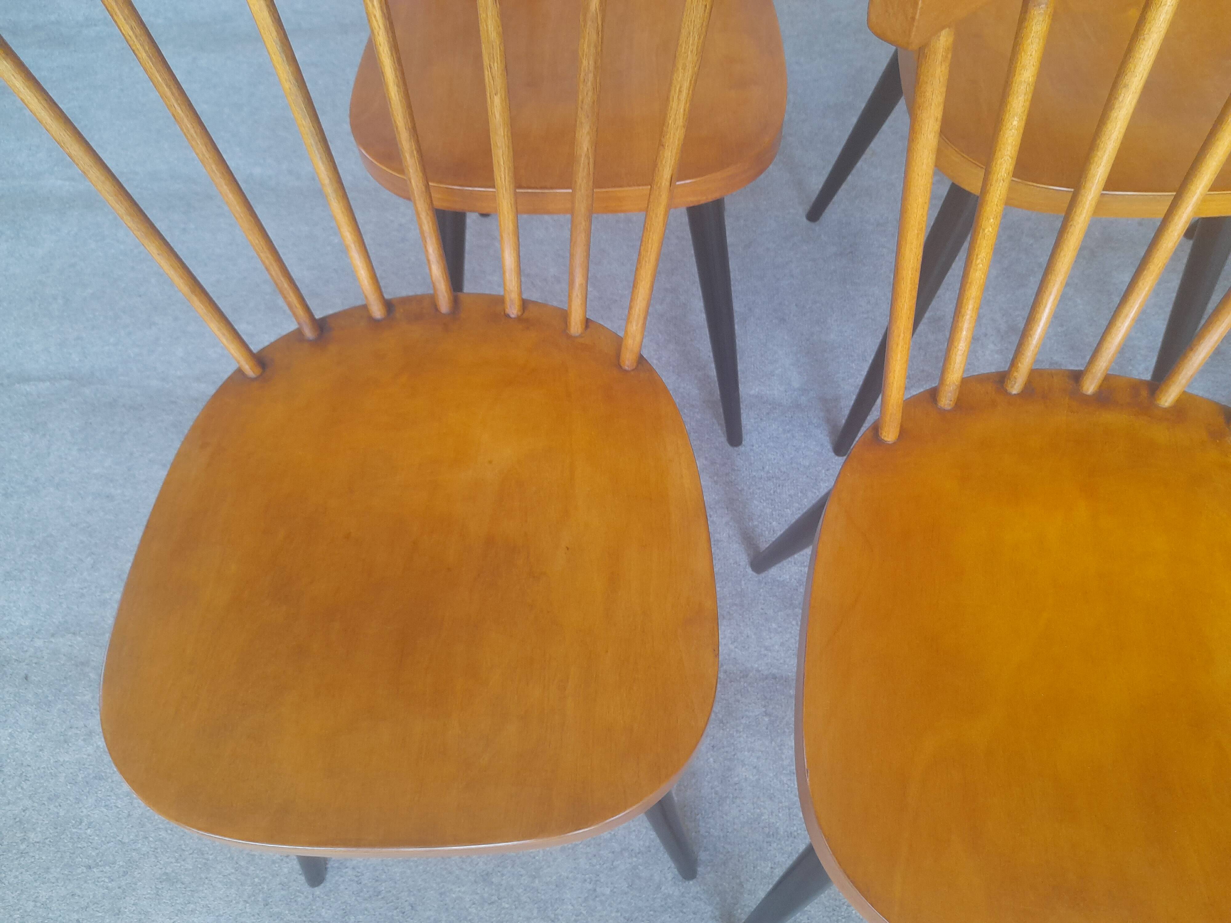 Six vintage chairs