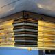 Midcentury brass/glass ceiling lamp/flush mount or wall lamp, 1960s