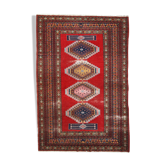 Carpet Persian Hamadaan done hand 81cm x 194cm vintage 1960 s, 1C616