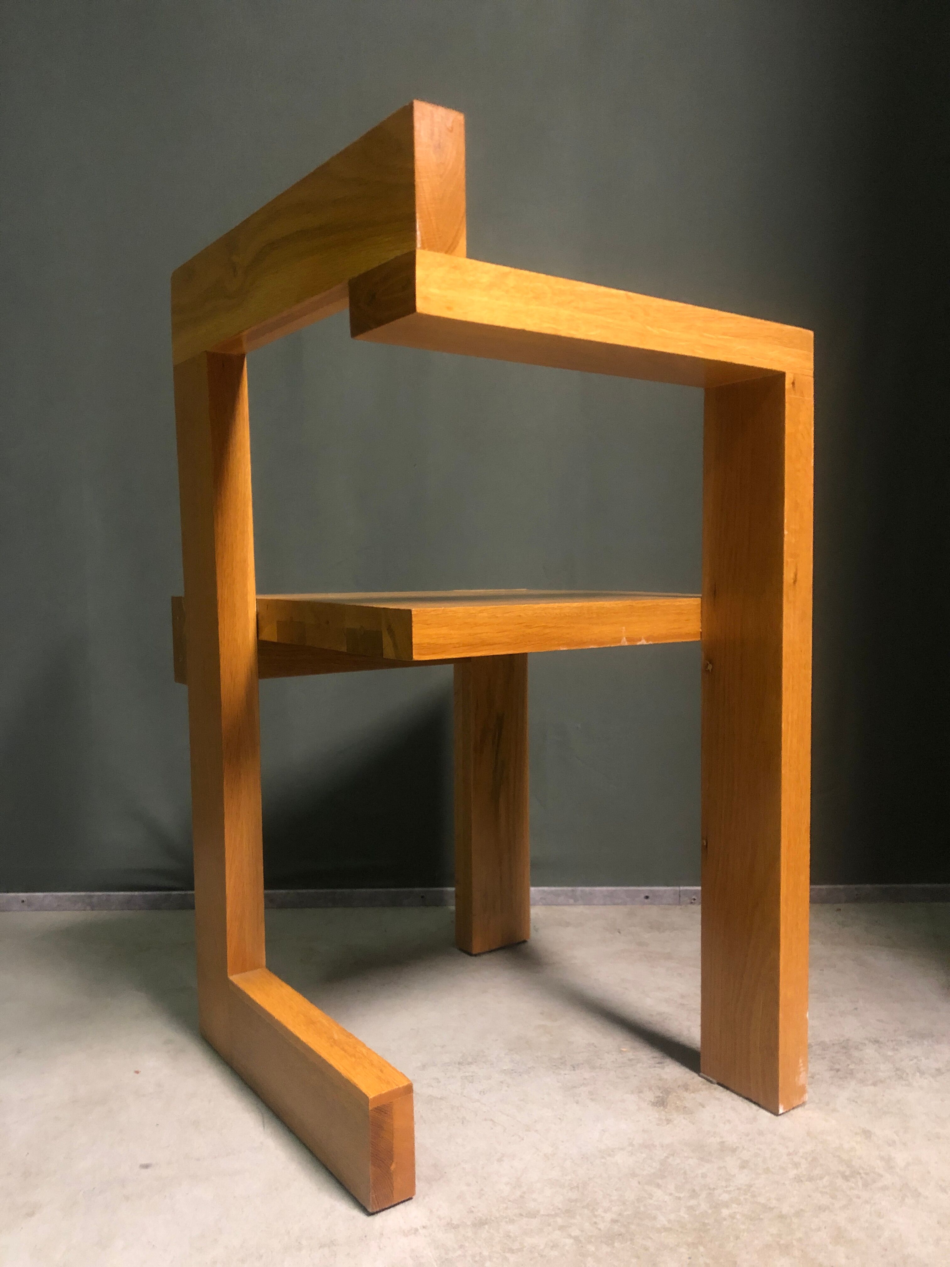 2 x Rietveld 'Steltman' chairs