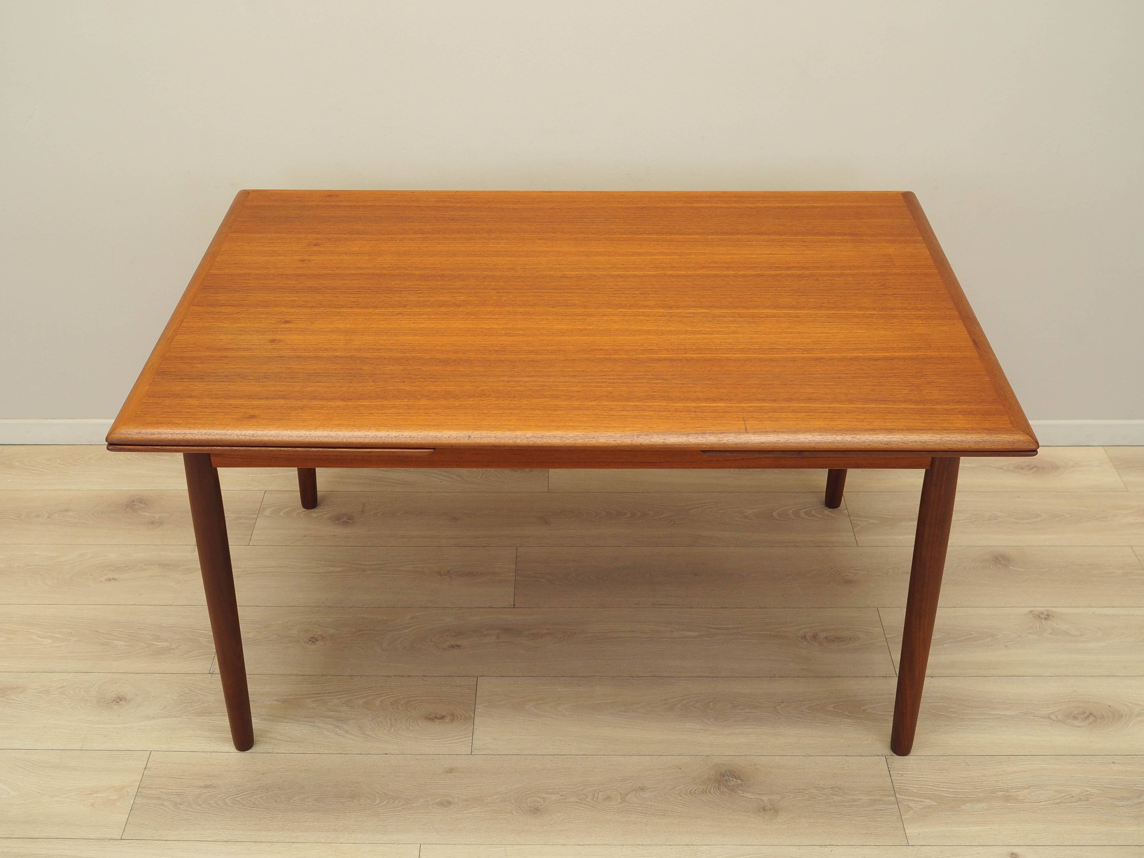 Teak table, Danish design, 1970s, production: Denmark