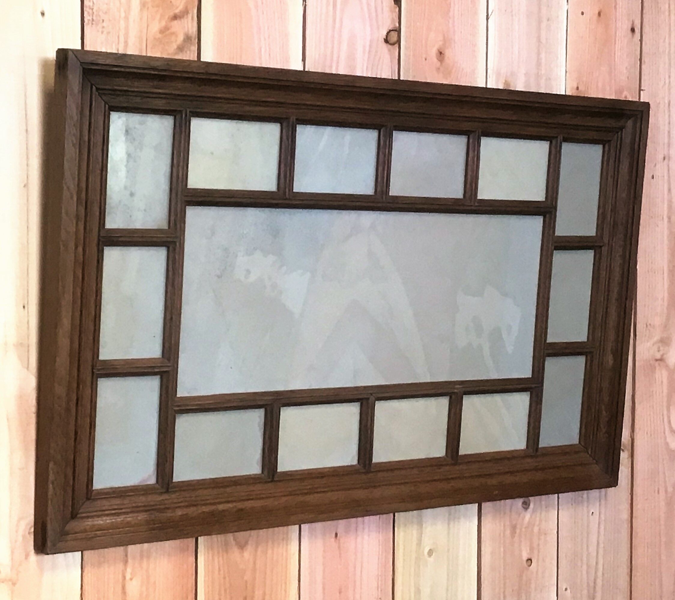 Large multi-view solid oak frame 91, 7 cm X 56, 7 cm