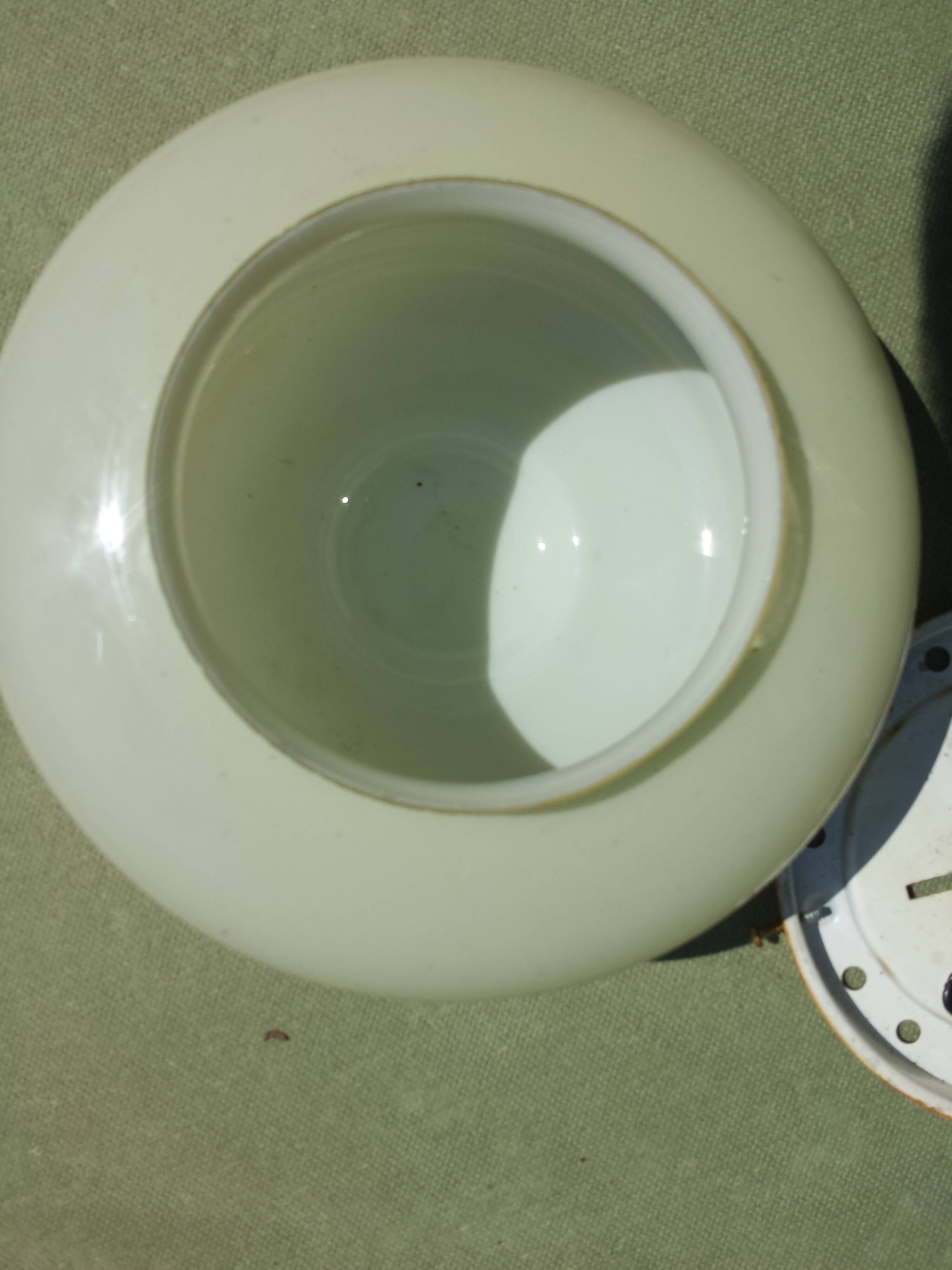 Vintage Opaline Glass Wall Sconce Ceiling Light