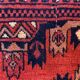 Vintage Afghan Turkoman Khalmohammadi Rug 284x213 cm, Red, Black Tribal Large