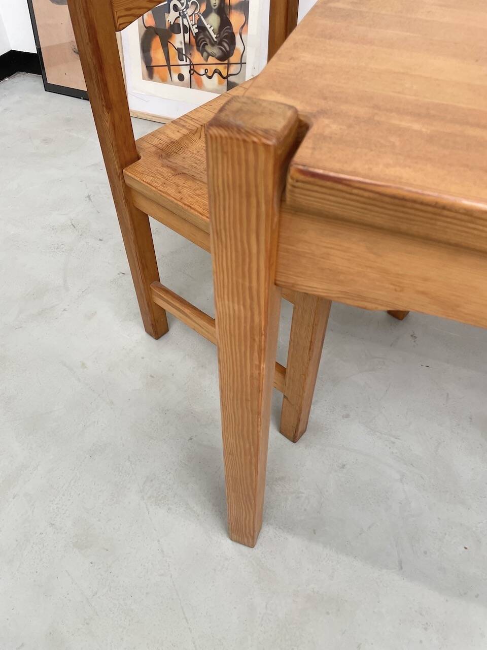 Table pin et chaises « hongisto » Ilmari Tapiovaara