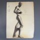Academic nude charcoal drawing in Antique by Berger dit Lheureux Biloul