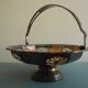 old silver metal basket cup silver metal basket