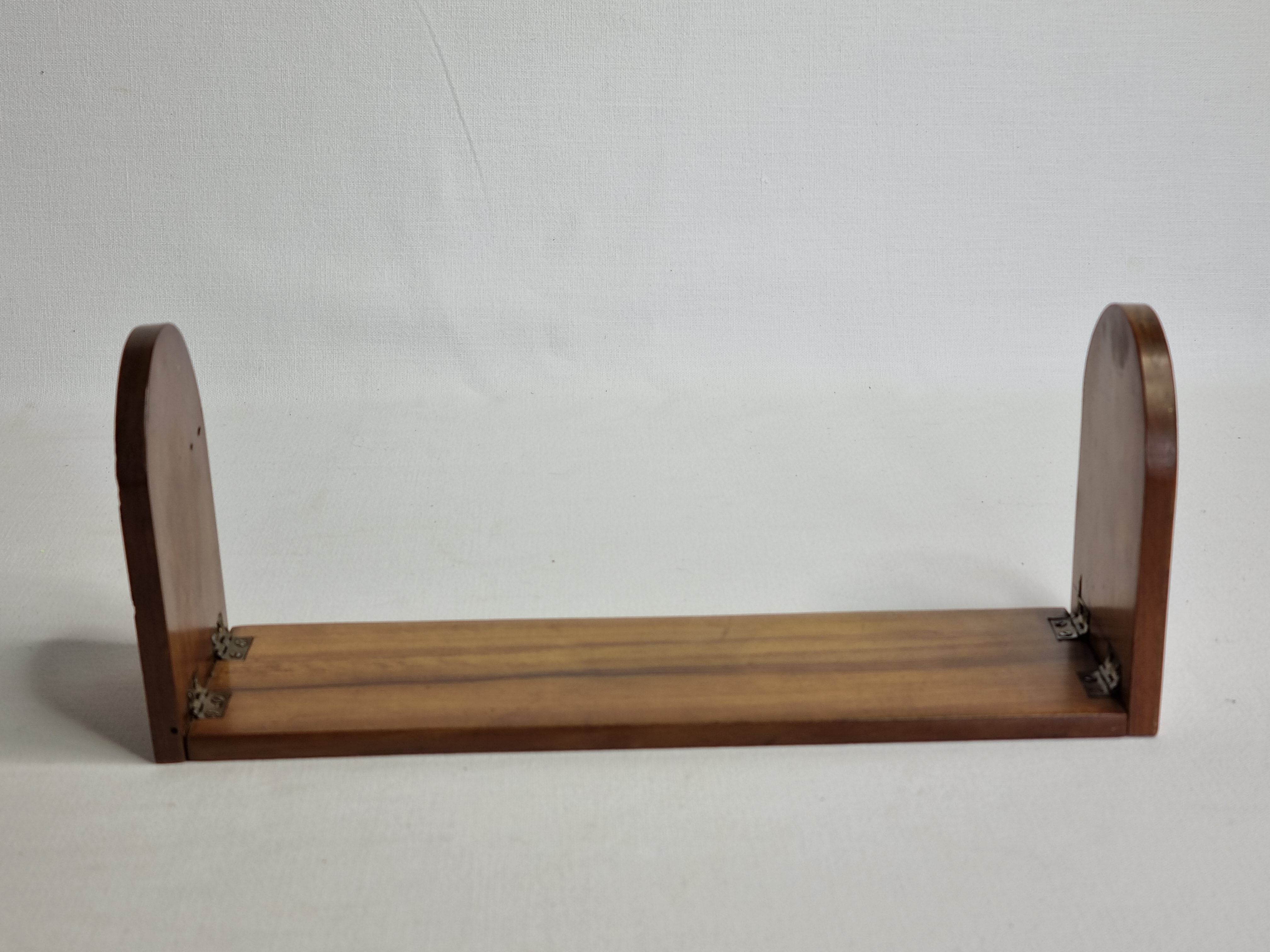 Bookends in fruit wood marquetry