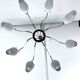 Mid-Century Large 8 arms Arredoluce manner chandelier. Italy 1950s
