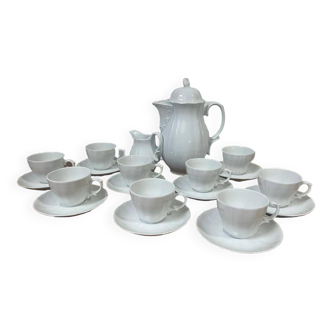 Antique porcelain coffee set Oscar Schaller & Co Bavaria Germany