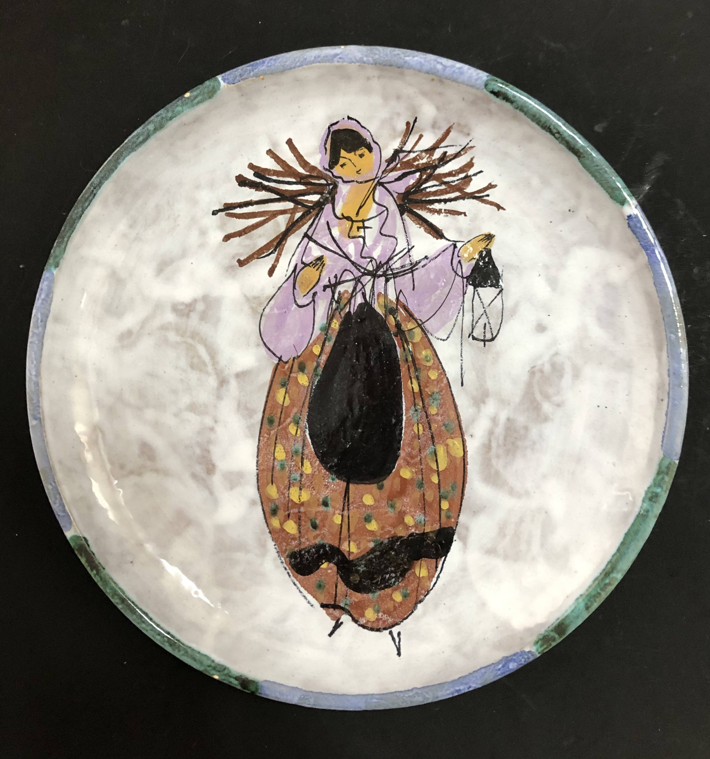 Vallauris ceramic dish by Le Brescon