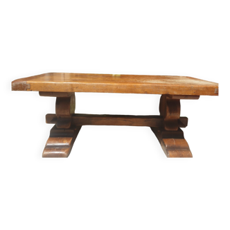 Monastery table wood solid oak 2.00m x 90l 75 cm height