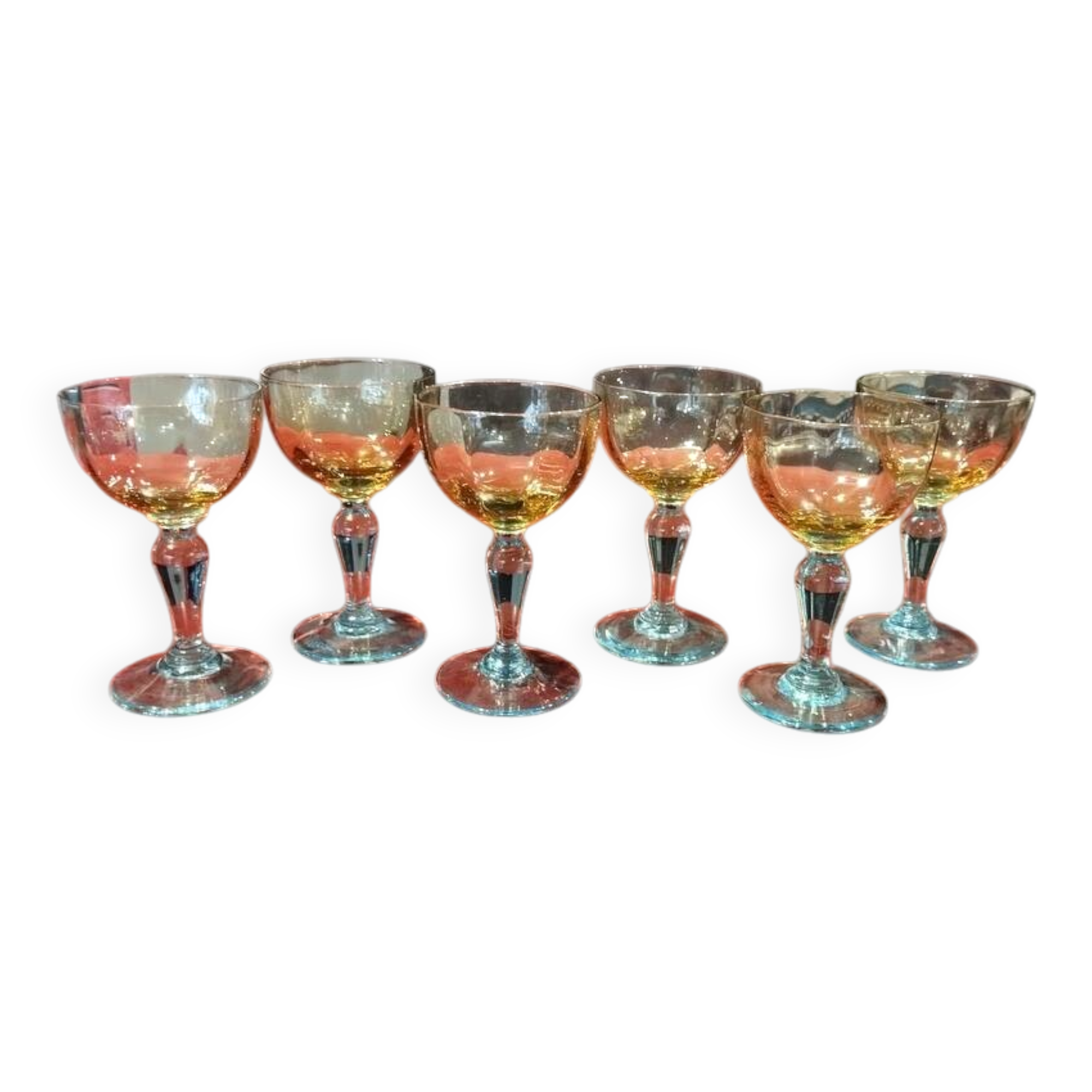 6 liqueur glasses in the George Sand design.