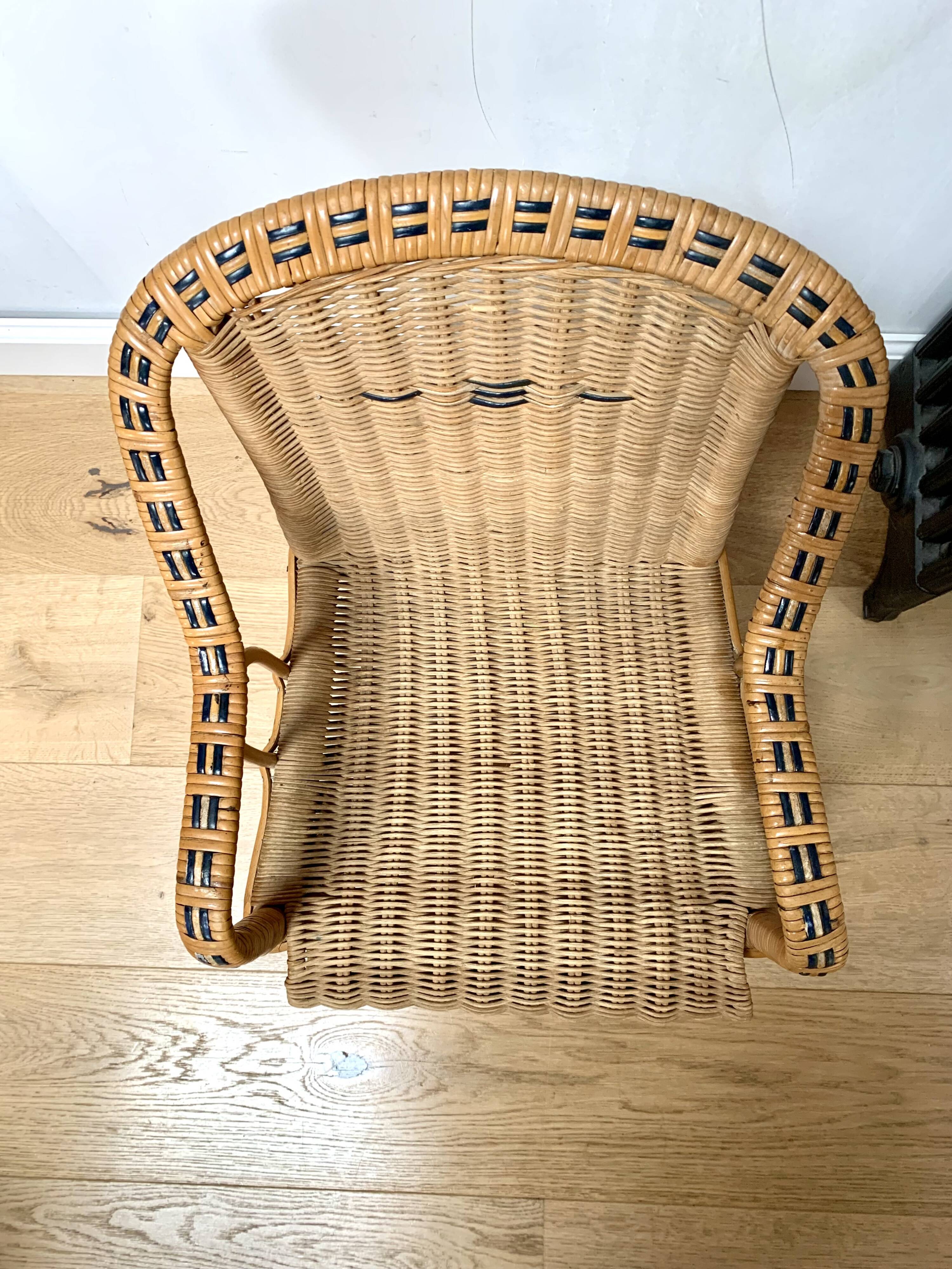 Vintage wicker children's living room