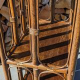 Rattan shelf bookcase
