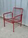Fauteuil grille vintage années 80