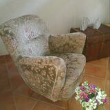 Couch sofa red bean vintage 50/60s