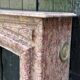 Louis XIV Style Fireplace In Purplish Brocatelle Marble Circa 1880