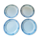 4 plates porcelain Sarreguemines