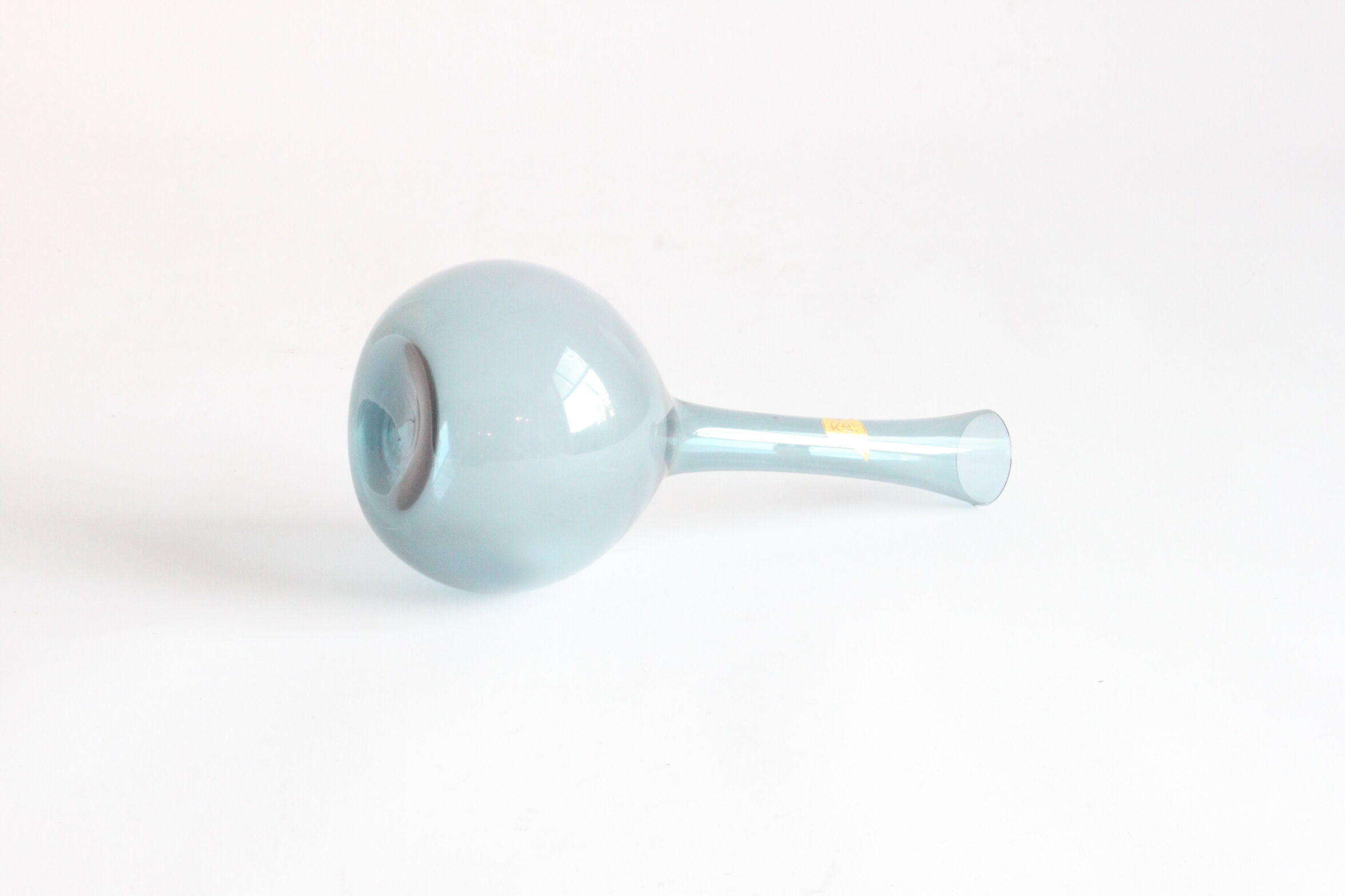 Sky blue bud vase by Arthur Percy for Gullaskruf Glasbruk, Sweden 1950s
