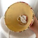 Set of two small vintage flowered lampshades