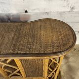 Rattan and wicker bar