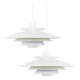 Paire de 2 lampes à suspension vintage danoises par Form Light, années 1980