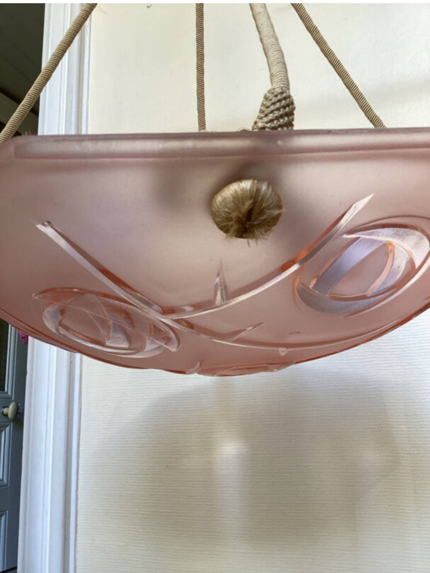 Art Deco rose pendant by Degué