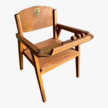Vintage compass foot chair for children
