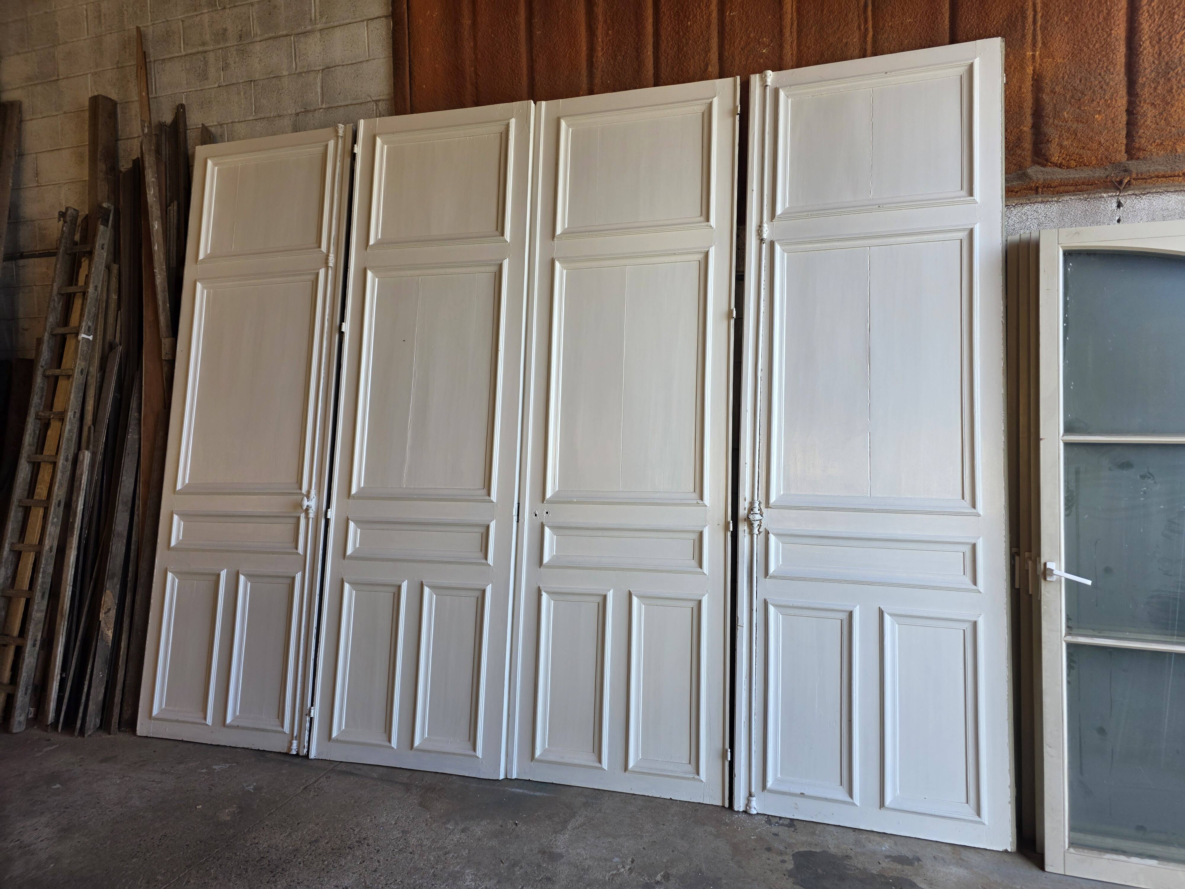 4 partition doors, 19th century.