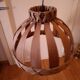 Scandinavian wooden slat suspension