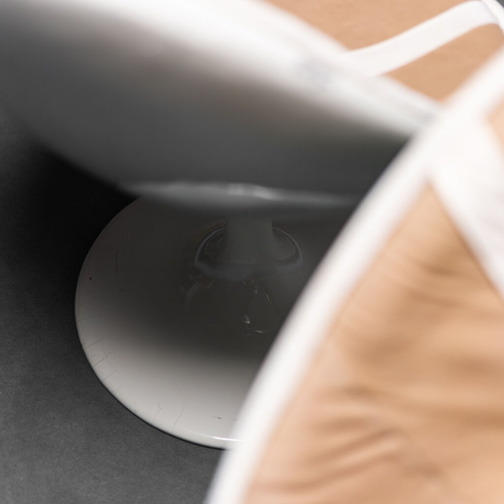 Pair of oval armchairs space age 70s vintage modernariato