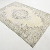 Light Yellow & Brown Vintage Rug, 164x266Cm