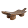 Senufo African bench in carved wood